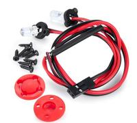 Focos Rc Para Phoenix Vp Vs4-10 Vps09007 1/10 Luz Angel Eyes Azul Blanco Rojo Faros Delanteros Piloto Trasero RC Mejora Coche Piezas(Red)
