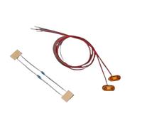 Focos Rc Para Tamiya Para Scania 770s 56368 Para Volvo Para Actros Para Man 1/14 2 Piezas 3v Luz Posición Lámpara Advertencia Ancho Camión RC Volquete(Yellow)