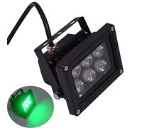 Focos Suelo Led Exterior - Led Outdoor Spotlight, Luces De Inundación LED Impermeables De 6W IP65, Foco Exterior De Color Verde 220V, para Jardín, Exterior, Decoración De Paisajes