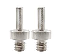 FOCSTOL Adaptador de Brocas Diamante - 2 piezas M14 Rosca a 9,5mm Mango Triangular Adaptador de Corona Diamante para Taladro Eléctrico Manual