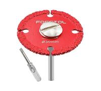 FOCSTOL Disco Corte para Metal - 30mm Disco Diamante Mini con Mango Redondo 3mm para Cortar Tubos de Hierro Delgados, Chapas de Hierro Finas, Pernos y Tornillos