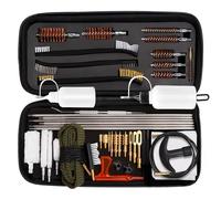 FOCUHUNTER Kit de Limpieza de Armas para 45 en 1, Suministros de Limpieza para Pistolas con Cepillo de latón de Doble Punta, Botella de Aceite, indicador de recámara, Puntas ranuradas