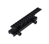 FOCUHUNTER Picatinny Soporte de Montaje táctico Montaje de Alcance de Perfil Alto Soporte de Soporte Riel Weaver Picatinny Rail 20 mm Aluminio con 13 Ranuras Picatinny Rail