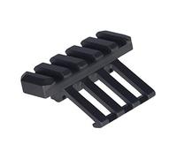 FOCUHUNTER Táctico 30 Grados Cutout Offset Rail Montaje con 4 Ranuras Miras de Aire Mount Adaptador de Liberación Rápida para 20mm Picatinny Weaver Rail