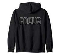 Focus Bold Inspiring Motivational Sharp Mindset Hombres Mujeres Sudadera con Capucha