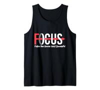 Focus Follow One Course Until Successful Motivational Funny Camiseta sin Mangas