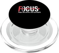 Focus Follow One Course Until Successful Motivational Funny PopSockets PopGrip para MagSafe