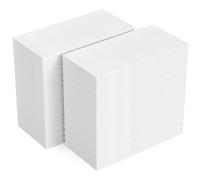 FOCUS LINE Servilletas blancas para recepción de boda, toallas de invitados desechables, toalla de mano decorativa, toallas de mano desechables con tacto de lino para baño de invitados, cocina, fiesta