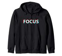 Focus Motivational Optical Illusion Sudadera con Capucha