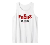 Focus on Jesus - Christian Faith Inspirational Reminder Camiseta sin Mangas
