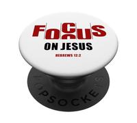 Focus on Jesus - Christian Faith Inspirational Reminder PopSockets PopGrip Adhesivo