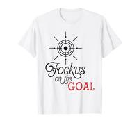 Focus on The Goal Target Graphic Motivation Discipline Quote Camiseta