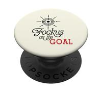 Focus on The Goal Target Graphic Motivation Discipline Quote PopSockets PopGrip Adhesivo