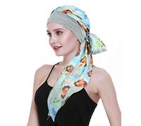 FocusCare Cabello turbantes sombreros para las mujeres Cáncer casquillo de la peluca pelo largo sombreros bandanas pañuelos en la cabeza