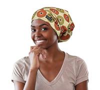 FocusCare Gorro de Dormir Forrado de satén para Mujer con Pelo Rizado - - Talla única
