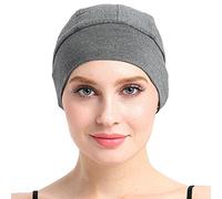 FocusCare Gorro de dormir para pérdida de cabello, cubierta de cabeza para mujeres de quimioterapia, Gris-Carbón, Talla única