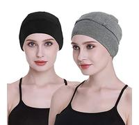 FocusCare Gorro de dormir para pérdida de cabello, cubierta de cabeza para mujeres de quimioterapia, Marrón, Talla única