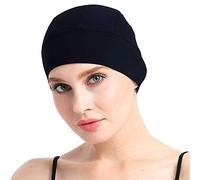 FocusCare Gorro de dormir para pérdida de cabello, cubierta de cabeza para mujeres de quimioterapia, Negro -, Talla única
