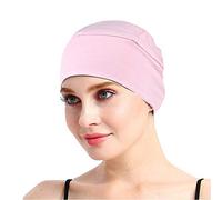 FocusCare Gorro de dormir para pérdida de cabello, cubierta de cabeza para mujeres de quimioterapia, Rosa claro, Talla única