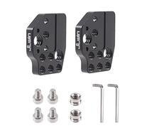 FocusFoto Paquete de 2 soportes de placa de extensión con zapata fría de 1/10.2 cm 3/20.3 cm tornillo para DJI Ronin S/SC/RS2/RSC2/RS3 PRO/RS3 Mini/RS4 PRO estabilizador de cardán, monitor, brazo