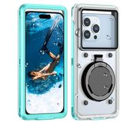Focusor Funda IPX8 15M Impermeable Universal 4,7-6,9'' Móvil, Azul | Carcasa de Fotografía Buceo Profesional,Pantalla Táctil Subacuática,360° Protectora para iPhone Samsung Xiaomi Teléfono