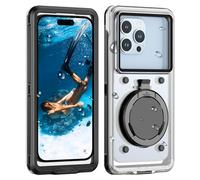 Focusor Funda IPX8 15M Impermeable Universal 4,7-6,9'' Móvil,Negro | Carcasa de Fotografía Buceo Profesional,Pantalla Táctil Subacuática,360° Protectora para iPhone Samsung Xiaomi Teléfono