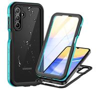 Focusor para Funda Samsung Galaxy A15 5G Impermeable IP68, A15 5G Carcasa 360 Grados Antigolpes Robusta Militar Completa Estanca Antipolvo Waterproof Case con Protector Pantalla Integrado, Azul