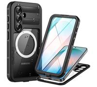 Focusor para Funda Samsung Galaxy S26 Impermeable IP68, Magnética Carcasa 360 Grados Antigolpes Robusta Militar Completa Estanca Antipolvo Acuatica con Protector Pantalla Integrado, Negro