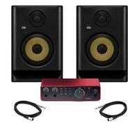 Focusrite Scarlett 2i2 4th Gen with KRK ROKIT G5 Studio Monitors