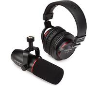 Focusrite Vocaster Broadcast Kit, Micrófono Dinámico de Calidad Broadcast y Auriculares Cerrados Para Podcasters, Micrófono Con Protector Contra El Viento y Soporte Antivibratorio, Cable Xlr Incluido