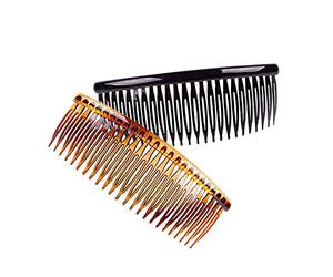 Fodattm 4 unids grande 5 pulgadas 24 dientes pelo lado peine francés accesorios de pelo clip de plástico para hombres mujeres