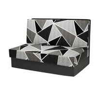 Fodere per Cuscini Sala da Pranzo Camper Set di 2, Motivo Foglie Tropicali Geometria Boemia, Fodere Elastiche Antiscivolo per Sedili Roulotte, Traspiranti, Facili da Installare e Lavabili (Style 8)