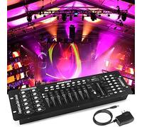 FODEXAZY Controlador DMX, 192 canales DMX 512 controlador de luz DMX consola panel controlador de luz de escenario uso para edición de programa de iluminación de escenario para DJ, espectáculos,