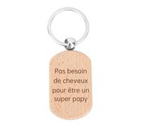Fodfgxf - Regalo de abuelo para Navidad, regalo de gran padre, cumpleaños, ideal para el gran padre, Navidad, San Valentín, Día de San Valentín, Día de los Grandes Pere, llavero de madera, No necesita