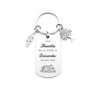 Fodfgxf Regalo para Profesora Llavero Regalo Profe Maestra Cumpleaños Regalos Profesora Primaria Guarderia Ideas Regalos Profesor de Infantil Originales Fin de Curso Reyes Navidad San Valentin