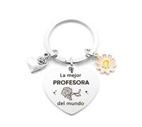 Fodfgxf Regalo para Profesora Llavero Regalo Profe Maestra Cumpleaños Regalos Profesora Primaria Guarderia Ideas Regalos Profesor de Infantil Originales Fin de Curso Navidad Reyes San Valentin