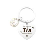 Fodfgxf Regalos De Reyes Para Mujer,Regalos para Mi Tia Llavero,Regalo Tia,Regalo para Tias,El Regalo De La Tía,Mejor Tias Regalo