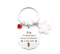 Fodfgxf Regalos para Mi Tia,Regalo Tia,Regalo para Tia,Regalos para Tia,Regalos para Tias Originales,Regalos para Tias,Regalo Cumpleaños Tia,Llavero,Regalos Amigo Invisible,Regalos Navidad Tia