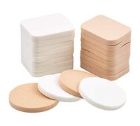 Fodlon Esponjas para Maquillaje, Conjunto de 20 Paquetes Esponja de Pintura Facial Esponja de Maquillaje Esponja Espuma Unisex de Adultos Uso Dual Seco y Húmedo Redondo y Rectángulo