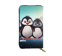 FodPand Cartera ultrafina de piel sintética para mujeres y hombres, con cremallera, tarjetero de crédito, bolso de mano largo con flor de lis y brazos para abrigo, bolso de caballero, Cinco lindos