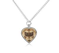 FodPand Collar de urna de mapa del tesoro antiguo personalizado para cenizas, collar conmemorativo para mascotas con kit de relleno, cadena ajustable de 27.6 pulgadas, joyería funeraria, joyería de