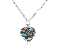 FodPand Collar de urna de pez de estilo animación personalizado para cenizas, collar conmemorativo para mascotas con kit de relleno, cadena ajustable de 27.6 pulgadas, joyería funeraria, joyería de