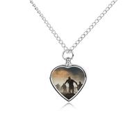 FodPand Collar personalizado de urna para mascotas, acero de titanio, muchas joyas de cremación zombi con kit de embudo, collar conmemorativo, regalo de recuerdo, colgante de foto personalizado para