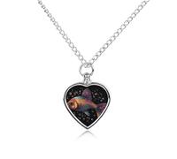 FodPand Collares de urna de pez degradado de color personalizado para cenizas, collar conmemorativo para mascotas con kit de relleno, cadena ajustable de 27.6 pulgadas, joyería funeraria, joyería de