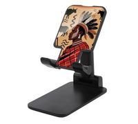 FodPand Soporte ajustable para teléfono celular de arte africano para escritorio, portátil, soporte universal manos libres para teléfonos esenciales de viaje en avión, compatible con teléfonos