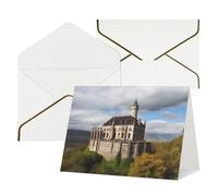 FodPand Tarjetas de felicitación con sobres, tarjetas de cumpleaños de 11,4 x 15,2 cm, tarjeta de aliento a mitad plegable, divertidas postales de monumentos históricos de Armenia, tarjeta de