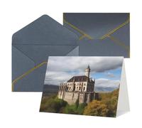 FodPand Tarjetas de felicitación con sobres, tarjetas de cumpleaños de 11,4 x 15,2 cm, tarjeta de aliento a mitad plegable, divertidas postales de monumentos históricos de Armenia, tarjeta de