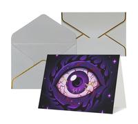 FodPand Tarjetas de felicitación con sobres, tarjetas de cumpleaños de 11,4 x 15,2 cm, tarjeta de aliento a mitad plegable, divertidas postales de mal de ojo, tarjeta de invitación en blanco para