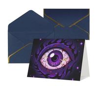 FodPand Tarjetas de felicitación con sobres, tarjetas de cumpleaños de 11,4 x 15,2 cm, tarjeta de aliento a mitad plegable, divertidas postales de mal de ojo, tarjeta de invitación en blanco para