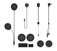 FODSPORTS Cable de auriculares para altavoces de alta resolución, solo para motocicletas FX8 PRO, kit de accesorios de intercomunicación Bluetooth (micrófono de brazo y micrófono de botón)